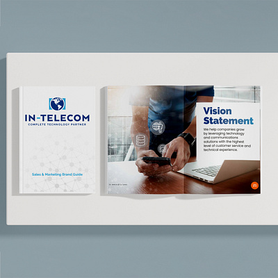 In-Telecom Brand Guide branding corporate design graphic design layout logo typography