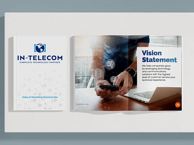 In-Telecom Brand Guide branding corporate design graphic design layout logo typography