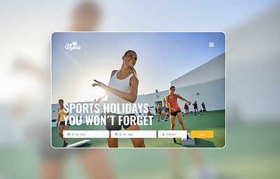 Website design for premier sports resort UI UX design hotel sport sport resort typography ui ux webdesign website