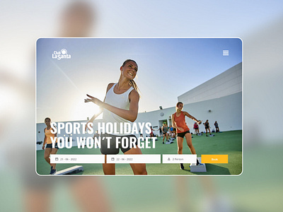 Website design for premier sports resort UI UX design hotel sport sport resort typography ui ux webdesign website