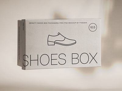 Free Gravity Packaging Shoe Box Psd Mockup box mockup branding mockup packa packaging mockup