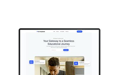 EUStudyAssist New Landing Page design fintech loan logo ui