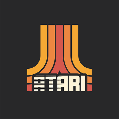 Atari logo reimagined atari brand branding game graphic design ill illustration logo