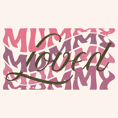 Graphic design for mother's day gifts print