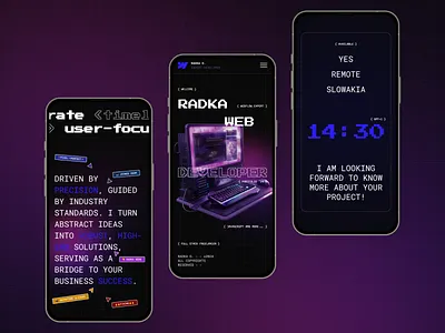 Web Developer's Portfolio - Landing Page Design ai branding creative design figma freelancer portfolio ui ux web webdesign webflow website