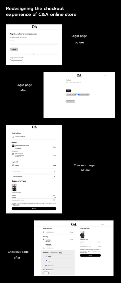 Checkout Redesign checkout e commerce redesign signin ui web webdesign
