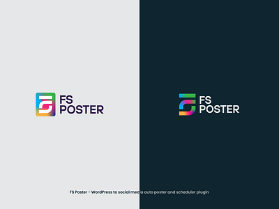 FS Poster logo design branding fs poster graphic design logo logo design plugin scheduler plugin. wordpress