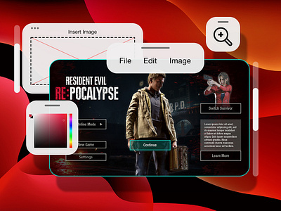 UI/UX Case Study: Resident Evil accessibility graphic design layout style guide typography ui ux video game wireframe