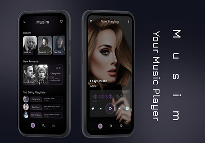 Music player App UI Design android app app design application design ios app mobile app music player music player app ui ui design ux