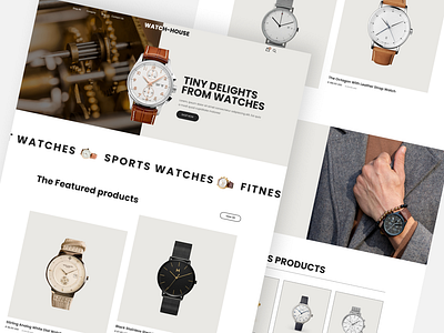 Watch-house accessories website accessory shop jewelry selection style trends timepiece accessories uiux design watch bands watch collection watch website website design