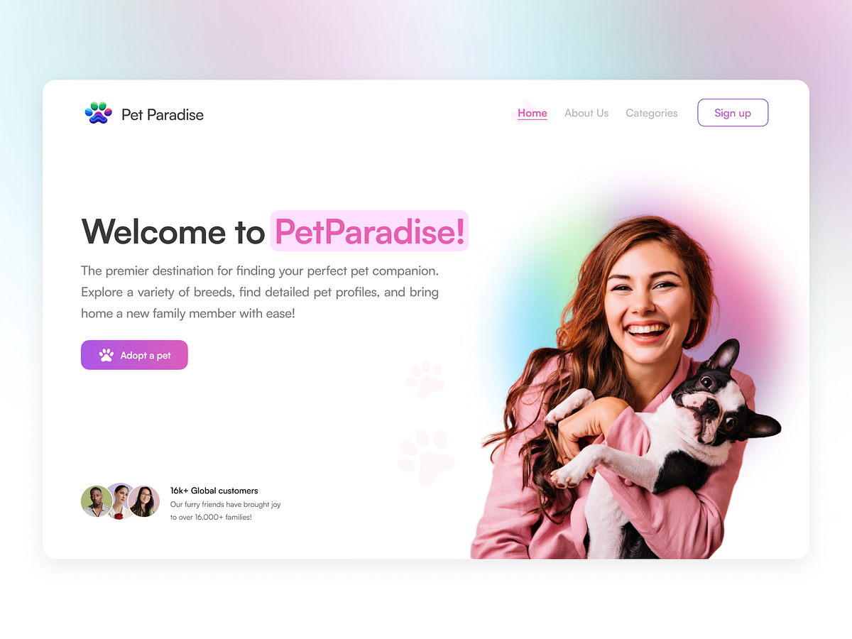 Hero Section - UI UX Design by OpenCore Group on Dribbble