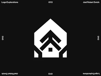 Pinegrove Properties - Second Logo Exploration bellingham evergreen home house investor landlord logo minimalist modern pentagram pine trees pinegrove property management real estate tree washington