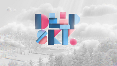 Deep Sky logo intro (2018) abc blue branding identity clean fire letters logo logo branding magic minimal pink simulation studio vfx wind