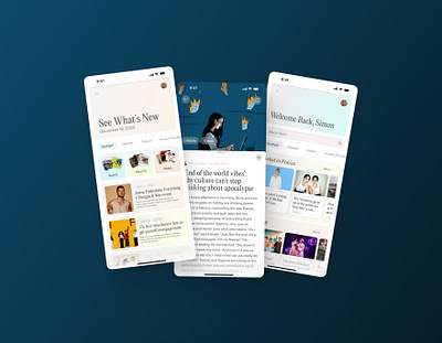 News Reader - Mobile App app app design figma ui ui design