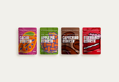 Packaging Design branding colorfull empaque graphic design illustration label package pop protein