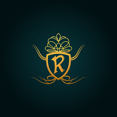 Royal Gold & Green concept logo creative gold green royal logo