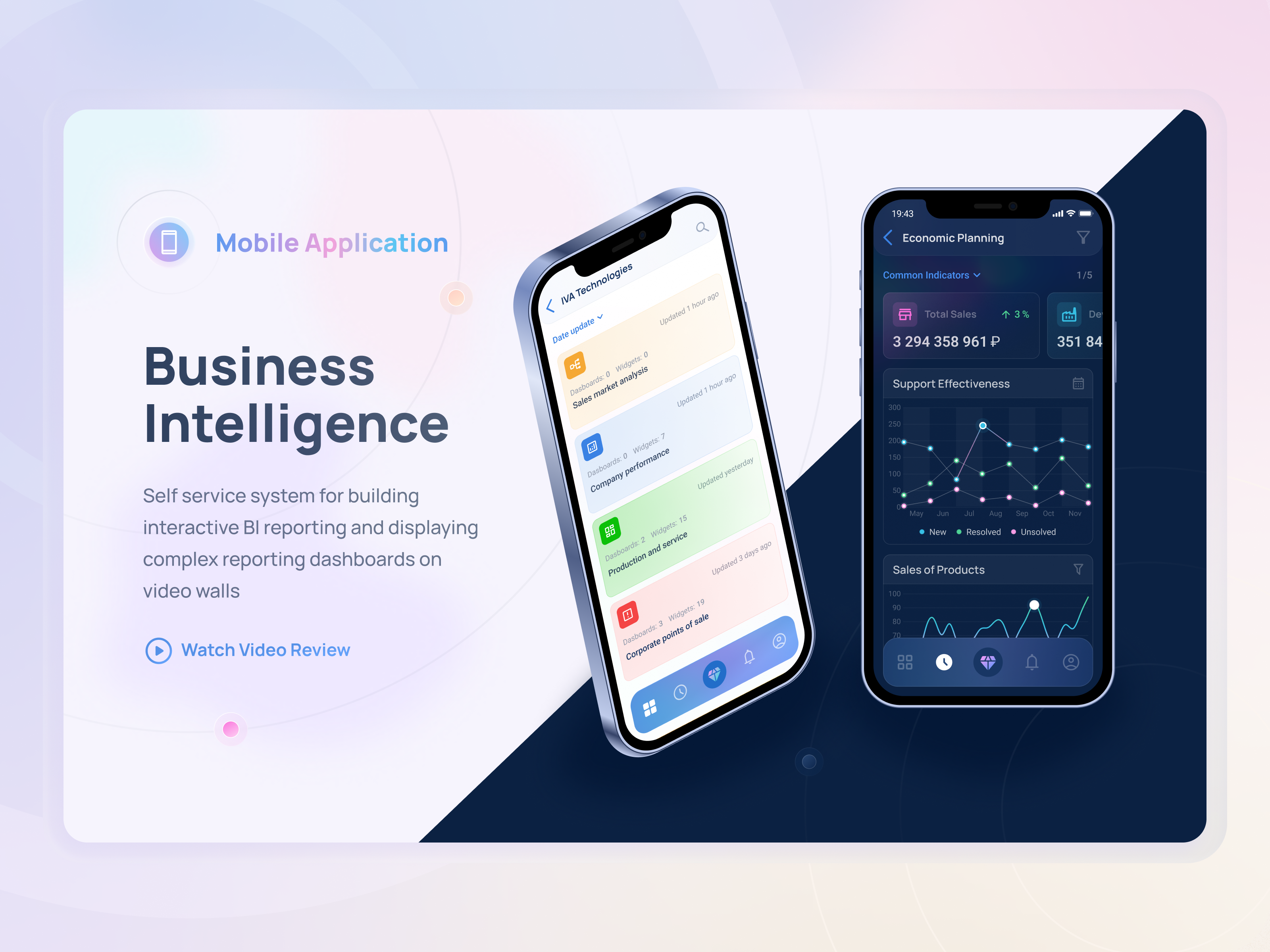 Business Intelligence (BI) solution apps b2b bi branding business business intelligence dark theme dashbord data design interface mobile products system ui ux web website widgets