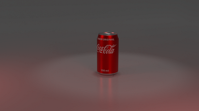 3D modeling of a Coca-Cola can 3d 3d modeling blender graphic design project