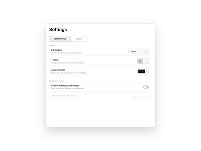 Settings modal - Alexandria graphic design light mode minimal modal note taking app notes app product product design saas ui ux website