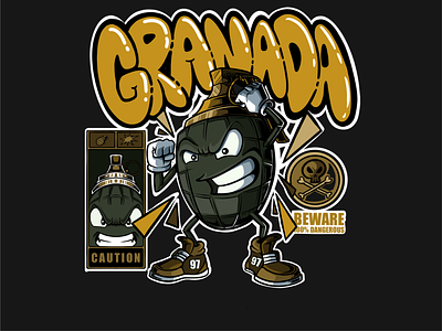 Granada Clothing brand adobeillustrator cartoon clothing graphic design illustration ipadpro merchandise photoshop procreate tshirt vector