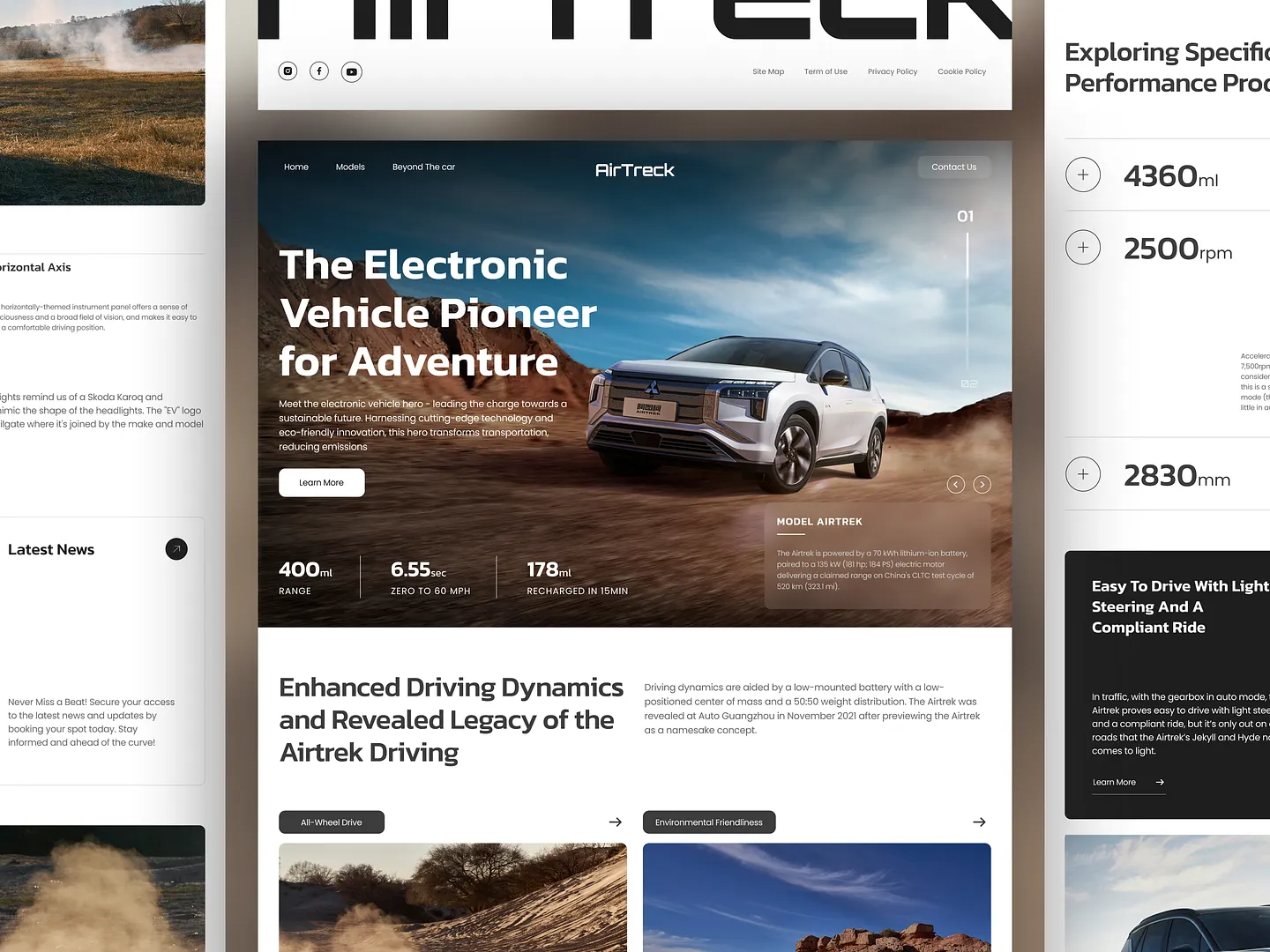 Innovative Car Dealership Website Design for Electric Vehicles