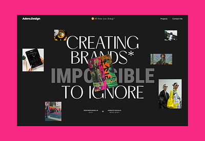 Landing Page 6 agency branding design graphic design landing page portfolio ui ux website