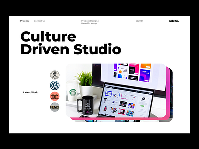 Landing page 8 agency branding design graphic design landing page portfolio ui ux website