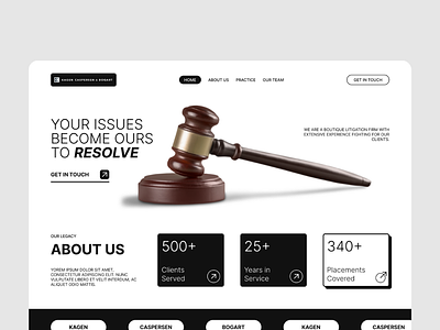Law Firm - Website Design design law law firm ui web design web development website