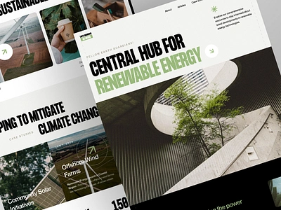 Earth Guardians Network - Renewable Energy Landing Page clean design eco eco energy energy figma green landing page minimalist modern movement nature renewable sustainable ui userinteface ux web web design website