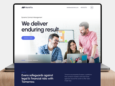 WorkFix - Agency, Saas Landing Page agency business company corporate digital elementor landing marketing page profile saas shopify template theme ui webflow website wordpress