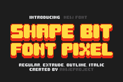 Shape Bit - Font Pixel groovy