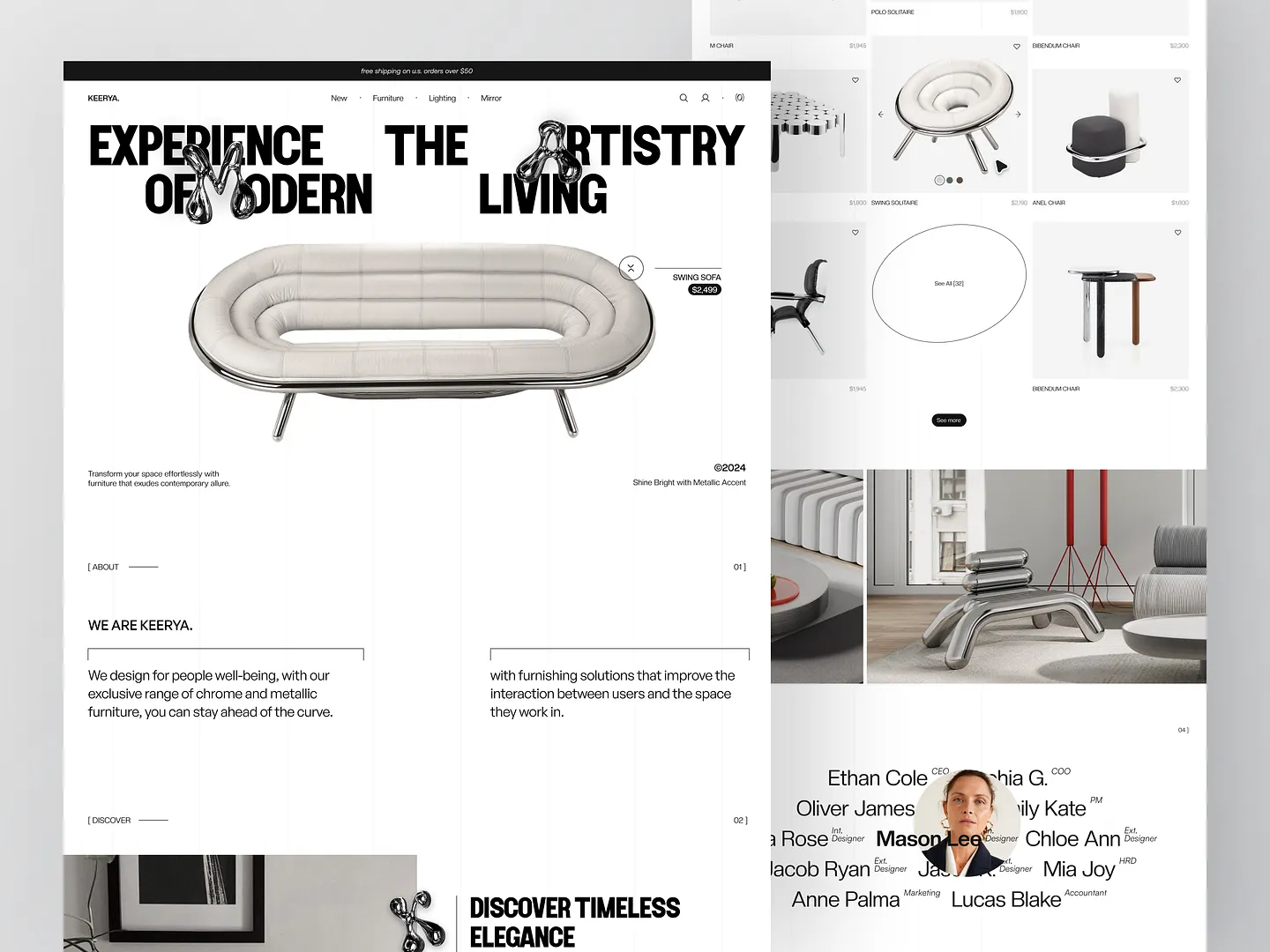 Modern Furniture Website Design: Elevate Your Space