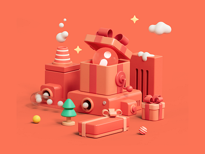 3D Illustration for iSlide 3d blender branding ill illustration