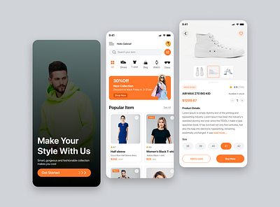E-commerce App Design design e commerce e shop ecommerce app shopping shopping app typography ui ui design uiux user interface ux ux design