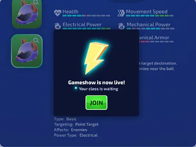 Game in progress alert UI alert component design system modal ui ux