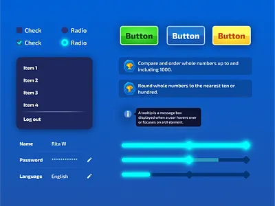 Design system - Students design system style guide ui kit ui library