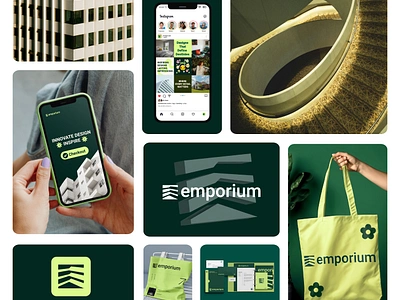 Emporium Branding Design Project abode illustrator agency architecture best branding design brand branding building design digital exterior design graphic design interior logo logo design minimal property real estate residential social media design urban architech