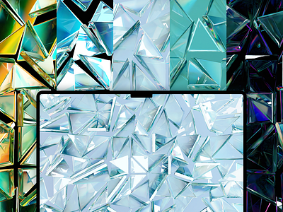 Glass shard 3D wallpaper 3d freebie wallpaper