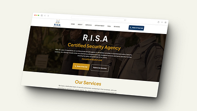RISA Security Website Design ux web website website design