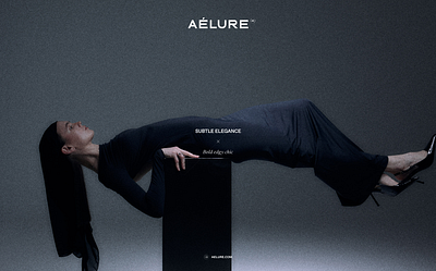 Aélure PILL — backless maxi fit dress in black aelure brand design branding chic clothing design elegant fashion fashion brand fashion campaign fashion website