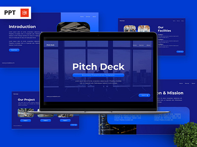 Pitch Deck - Business Powerpoint Templates graphic infographic pitch portfolio powerpoint presentation profile