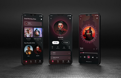 Music Streaming APP Design creative design design music streaming music app ui