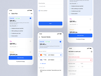 Quick Trading App - Pricing Plan Page app design balance deposit branding chart chart market forextrading crypto design filllo finance finance app fintech market online trading saas savings stocks trading app web design