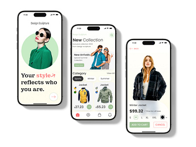 Retail Rhapsody: Shopping App UI Design design shopping app ui