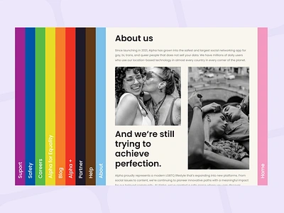 Gay Website Design | Landing Page | Home Page UI concept dating dating app design designinspiration gay website inspiration landing page ui ux