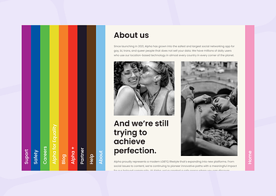 Gay Website Design | Landing Page | Home Page UI concept dating dating app design designinspiration gay website inspiration landing page ui ux