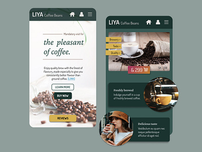 Coffee Beans App branding graphic design logo motion graphics ui