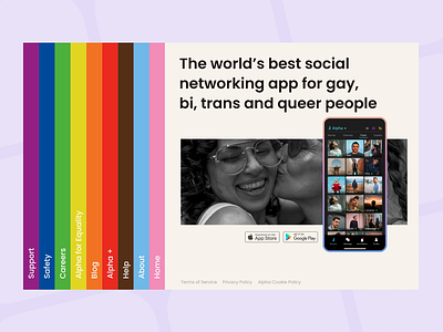 Animated Menu for Gay Website Design | Landing Page animation concept dating dating app design designinspiration gay website inspiration menu ui uitrends ux