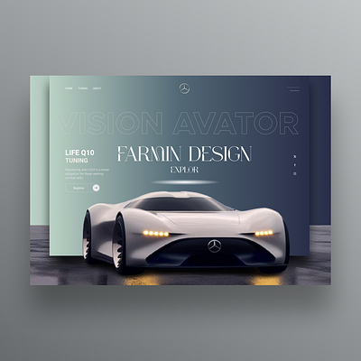 Farmin Design , Car Tuning car design figma landingpage ui ux web web design website