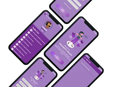 Priority Pilot - Mobile App (TODO LIST) app design graphicdesign mobileapp todo todoapp todolist ui uidesign uiux ux uxdesign